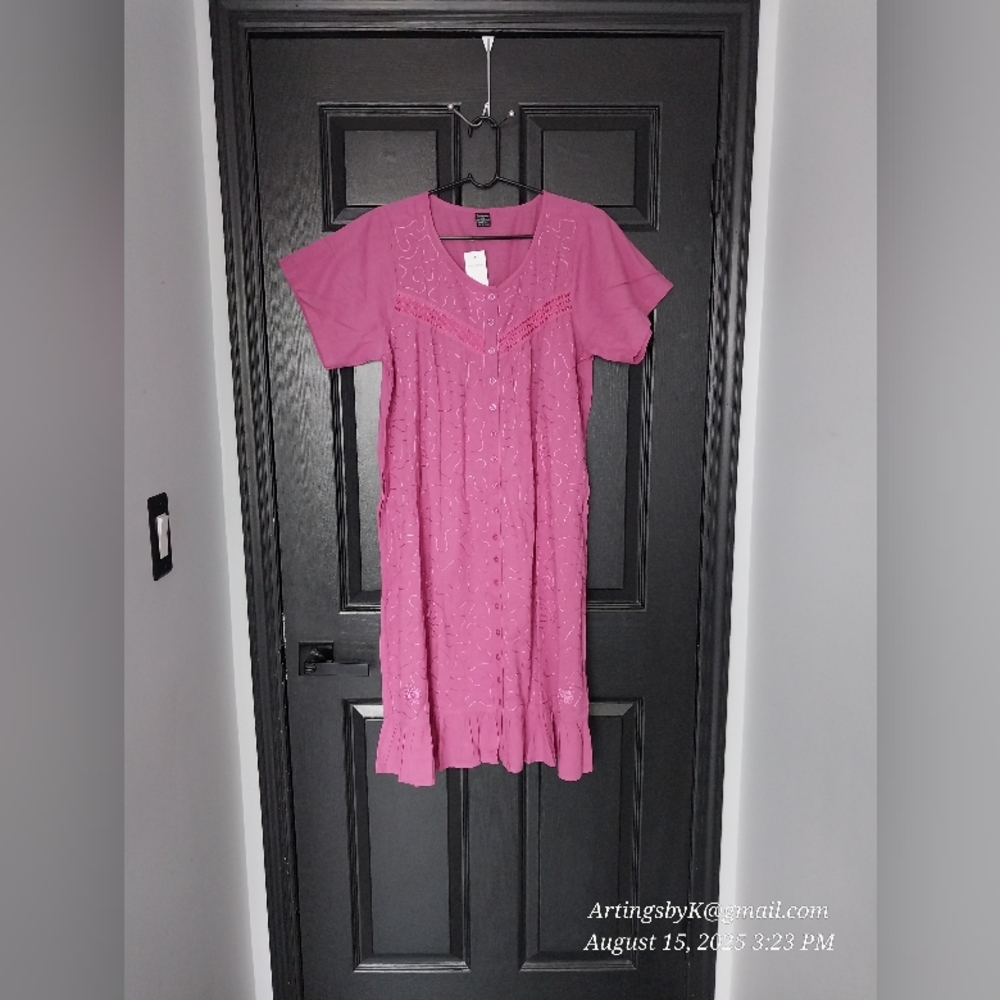 100% Cotton Dress With Pockets